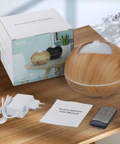 Alternative view of Diffusore Aromi e Olii essenziali 400ml con Led multicolore Colore Legno Chiaro