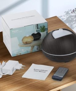 Alternative view of Diffusore Aromi e Olii essenziali 400ml con Led multicolore Colore Legno Scuro