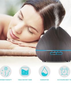 Alternative view of Diffusore Aromi e Olii essenziali 500ml con Led multicolore Colore Legno Scuro