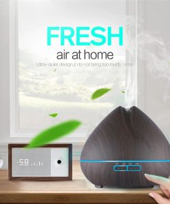 Diffusore Aromi e Olii essenziali 500ml con Led multicolore Colore Legno Scuro