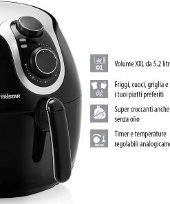 Alternative view of TRISTAR FR-6996 Crispy Fryer XXL Friggitrice ad aria Calda, 1800W, 5.2 Litri
