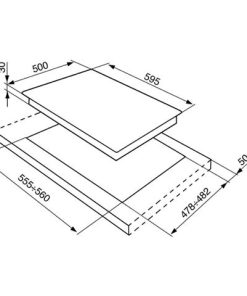 Alternative view of SMEG Piano Cottura SRV564GH3