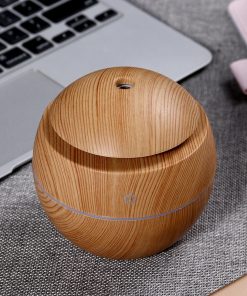 Mini Diffusore Aromi e Olii essenziali 130ml con Colore Legno Chiaro