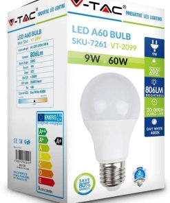 lampada led 9w v tac sireclick