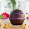 Mini Diffusore Aromi e Olii essenziali 130ml con Colore Legno Scuro