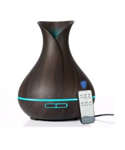 Diffusore Aromi e Olii essenziali 550ml con Led multicolore Colore Legno Scuro
