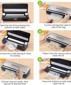 Alternative view of BONSENKITCHEN VS3802 Macchina Sottovuoto per Alimenti Nero