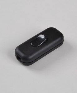 FAI Interruttore Passafilo Unipolare a Bilanciere Colore Nero