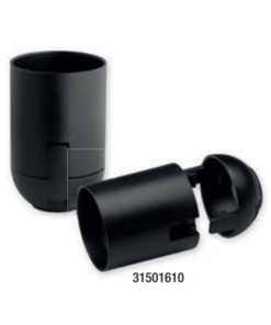 WIVA Portalampada per Lampadine con Attacco E27 Colore Nero