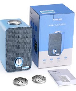 Alternative view of TOPELEK Purificatore d'Aria con Filtro HEPA, Luce UV, Filtro a Carboni Attivi, Generatore di Ioni Negativi, LED di Proiezione Superiore