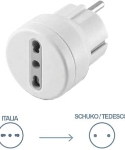Alternative view of GBG Adattatore Spina Schuko a Presa 10/16A Colore Bianco