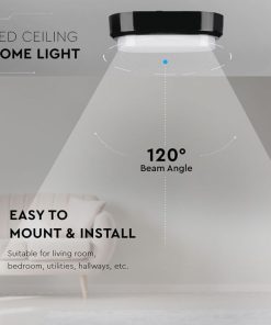 631 v tac vt 8038 plafoniera led ovale 8w colore nero ip54 luce fredda 4