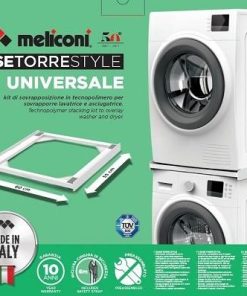 MELICONI Base Torre Style Kit di Sovrapposizione per Lavatrice e Asciugatrice