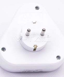 Alternative view of V-TAC VT-1009 Multipresa Adattatore Triplo Colore Bianco
