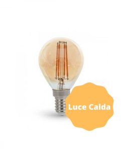 Alternative view of Lampada Led V-Tac VT-1953 E14 4W Miniglobo Vetro Ambrato a Filamento