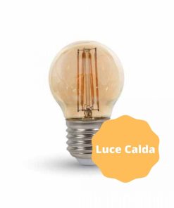 Alternative view of Lampada Led V-Tac VT-1957 E27 4W Miniglobo Vetro Ambrato a Filamento