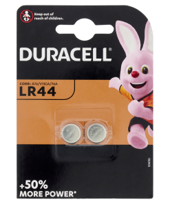 DURACELL Alcaline LR44 / A76 / V13GA / Pile 1,5V - Blister 2 Batterie