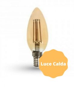 Alternative view of Lampada Led V-Tac VT-1955 E14 4W Candela Filamento Ambrato