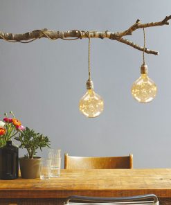 Alternative view of DAYLIGHT Lampadina E27 Filo Microled Milleluci 1,5W Globo G125 Effetto Lucciole