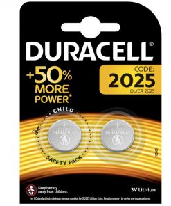 DURACELL LITHIUM CR2025 / DL2025 Pila 3V - Blister 2 Batterie