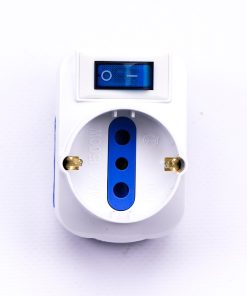 V-TAC Multipresa Adattatore Triplo Con Schuko Colore Bianco Con Interruttore Luminoso