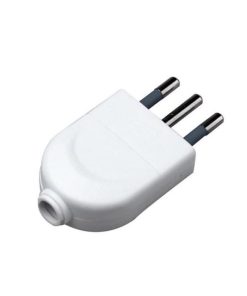 V-TAC  Spina Singola 10A Con Uscita Cavo Diritta Colore Bianco