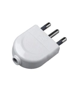 V-TAC  Spina Singola 16A Con Uscita Cavo Diritta Colore Bianco