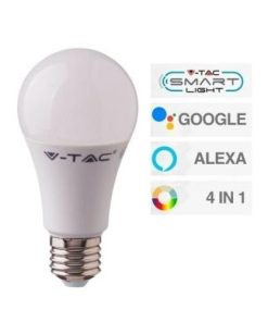 Alternative view of V-Tac Smart VT-5117 Lampada Led Wi-Fi E27 15W Bulb A65 RGB+W 4IN1 Dimmerabile