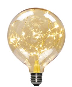 DAYLIGHT Lampadina E27 Filo Microled Milleluci 1,5W Globo G125 Effetto Lucciole