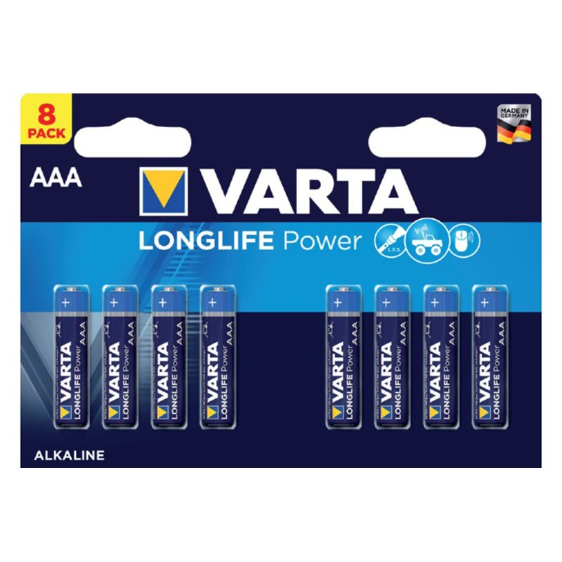 VARTA Hight Energy Alcaline Ministilo AAA - Blister 8 Batterie