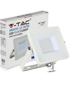 proiettore led v tac 30w 2400lm 6400k ip65 bianco