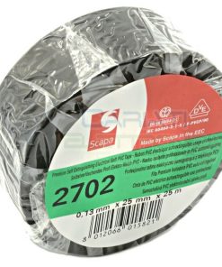 SCAPA Nastro Isolante 0,13mm x 25mm x 25m Colore Nero