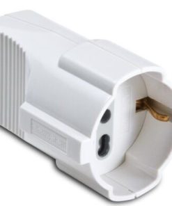 WIVA Presa Singola Multistandard Con Uscita Cavo Dritta Colore Bianco