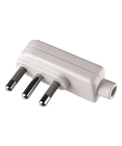 WIVA Spina Singola 16A Piatta Con Uscita Cavo 90° Colore Bianco