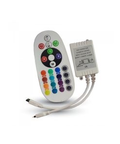 V-TAC Controller per Strip LED RGB con Telecomando 24 Tasti a Infrarossi