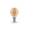 vtac 4499 v tac vt 1953 lampadina led filamento vintage ambra 4w e14 p45 sku 4499 2200k dbe