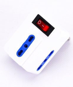 Alternative view of V-TAC Multipresa Adattatore Triplo Colore Bianco 10/16A Italiana con Interruttore