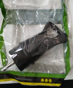 ECOVA Spina Singola Schuko Con Uscita Cavo a 45° Colore Nero