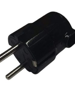 WIVA Spina Singola Schuko Con Uscita Cavo 90° Colore Nera