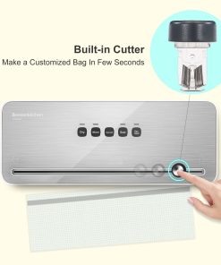 Alternative view of BONSENKITCHEN VS3802 Macchina Sottovuoto per Alimenti Bianco