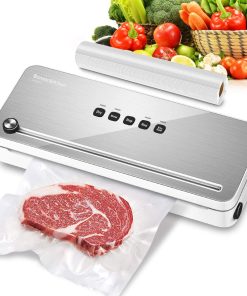 BONSENKITCHEN VS3802 Macchina Sottovuoto per Alimenti Bianco