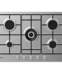 CANDY Piano Cottura CHW74WX a Gas 5 Fuochi Gas Colore Acciaio Inox