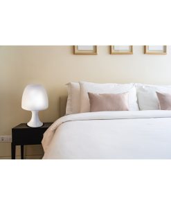 mushroom lampada da tavolo bianca con attacco e27 4