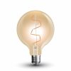V-TAC VT-2024 Lampadina LED E27 4W GLOBO G95 Filamento Ambrata