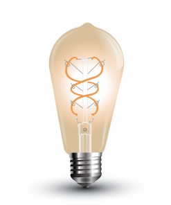 V-TAC VT-2065 Lampadina LED E27 5W BULB ST64 Filamento Ambrata