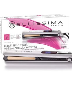IMETEC Bellissima Creativity B9 400 Piastra per Capelli, Styling Liscio o Mosso, Rivestimento in Ceramica e Cheratina, Piastre Arrotondate