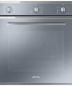 smeg sf64m3vs forno 70lt multi6 vent silver glass vaporclean