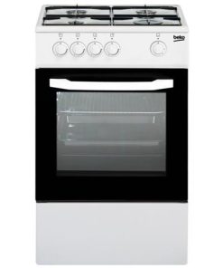 BEKO Cucina a Gas CSG42001FW 4 Fuochi a Gas Forno Gas Dimensioni 50 x 50 cm Colore Bianco