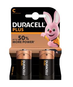 DURACELL Plus Power Alcaline Mezzatorcia C - Blister 2 Batterie