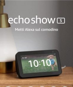 Echo Show 5 (2ª generazione, modello 2021) Schermo intelligente con Alexa e telecamera da 2 MP Antracite